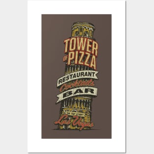 Tower of Pizza Las Vegas 1964 Posters and Art